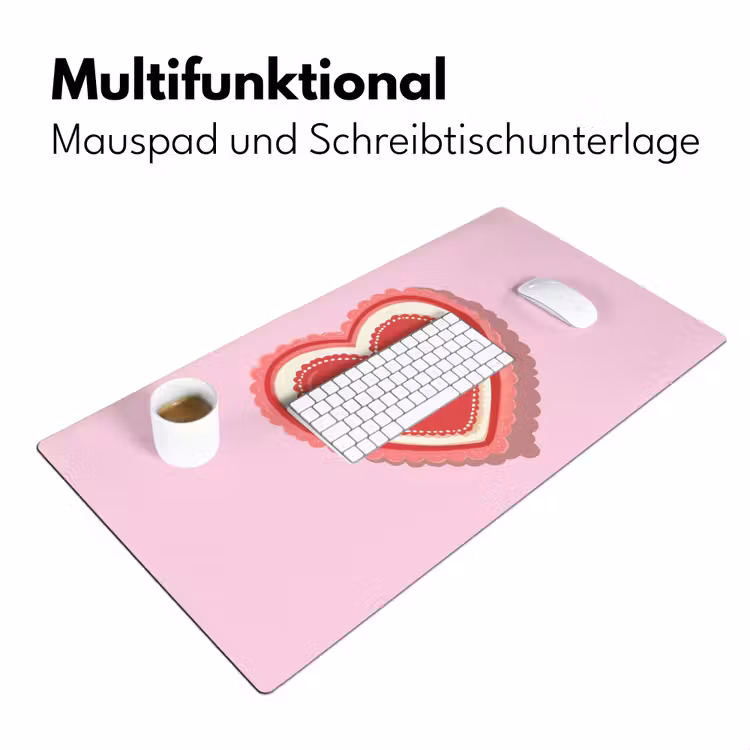 Liefde - Hart - Valentijn Muismat XXL klein -ysfeer4_duits
