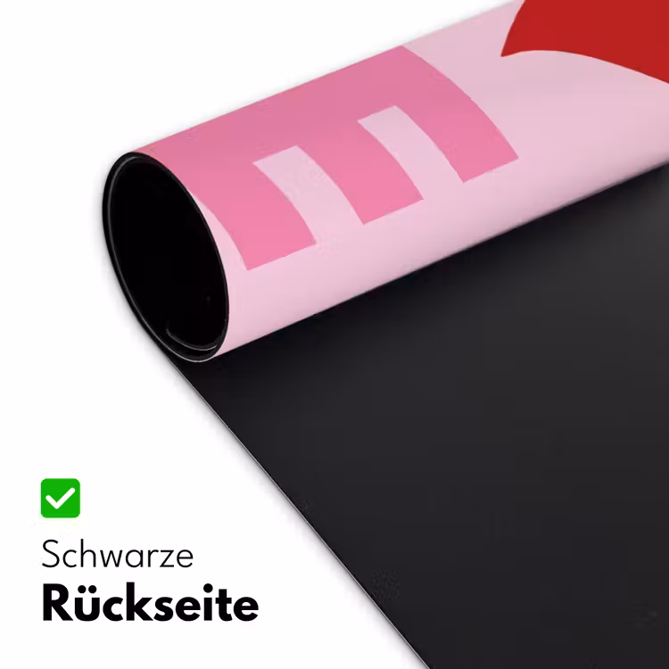 Love - Roze - Hart - Valentijn Muismat XXL klein -ysfeer2_duits
