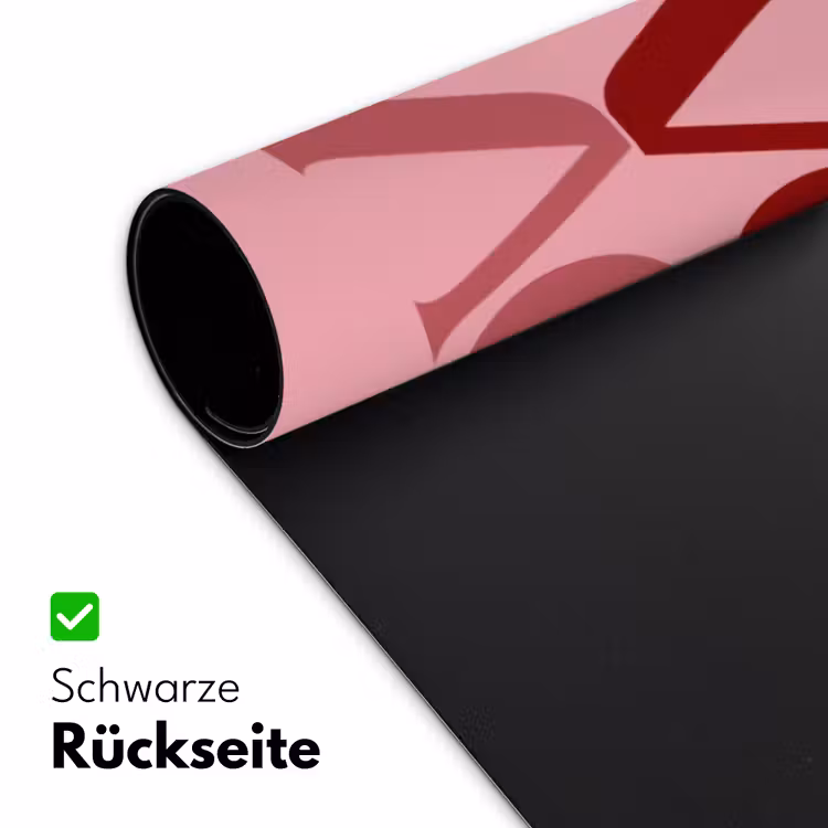 Love - Roze - Spiegeling Muismat XXL klein -ysfeer2_duits