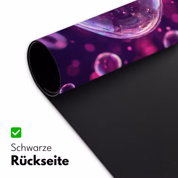 Paars - Bubbels - Schuim Muismat XXL klein -ysfeer2_duits