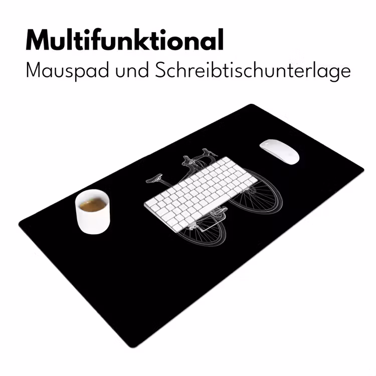Lijnen - Illustratie - Wit Muismat XXL klein -ysfeer4_duits