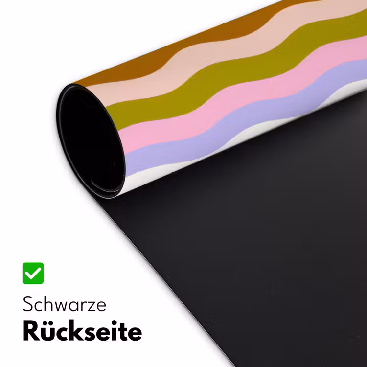lijnen - Golven - Pastelkleuren - Patroon Muismat XXL klein -ysfeer2_duits