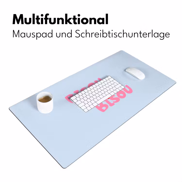 Lippen - Bisou - Blauw Muismat XXL klein -ysfeer4_duits