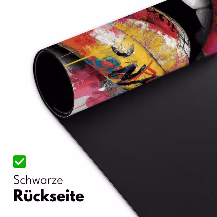 Lippen - Graffiti - Expressief Muismat XXL klein -ysfeer2_duits