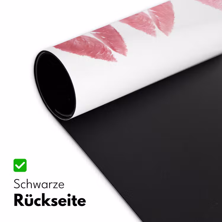 Schreibtischunterlage - Lippen – Kussabdruck – Rosa – Modern – Abstrakt - Lippen - Kusafdruk - Roze - Modern - Abstract Muismat XXL klein
