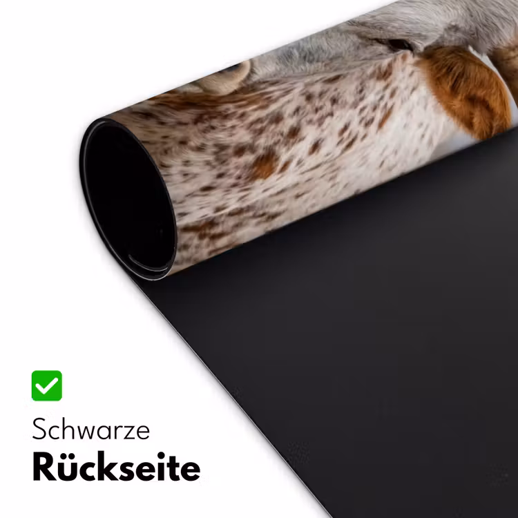Longhorn - Grasveld - Dier Muismat XXL klein -ysfeer2_duits