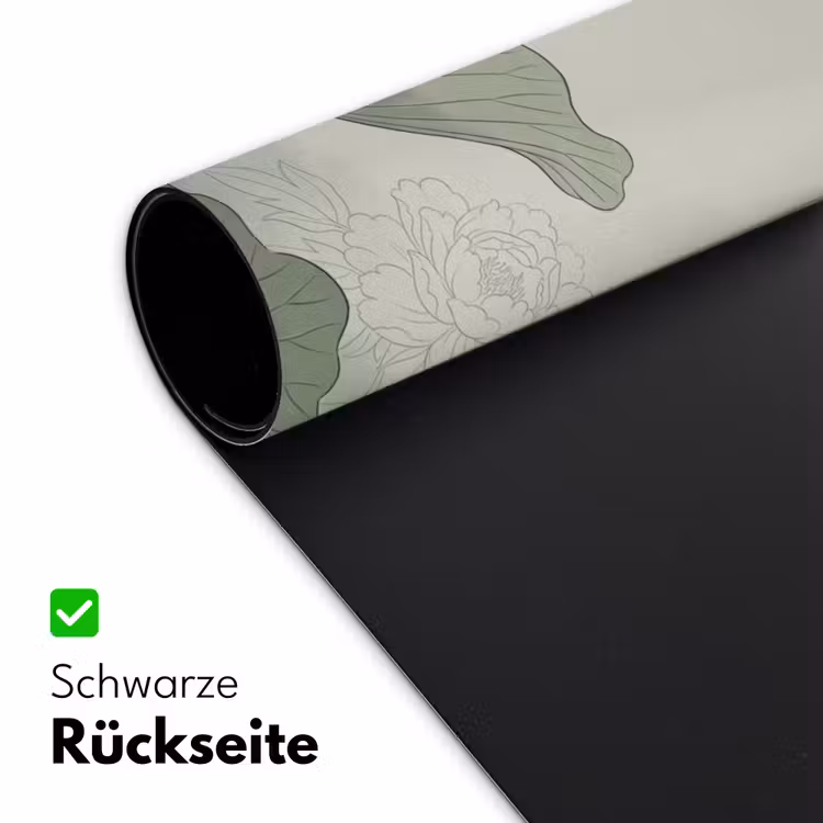 Lotus - Bloemen - Groen Muismat XXL klein -ysfeer2_duits