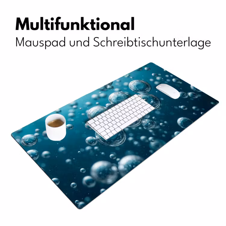 Luchtbellen - Dynamisch - Blauw Muismat XXL klein -ysfeer4_duits