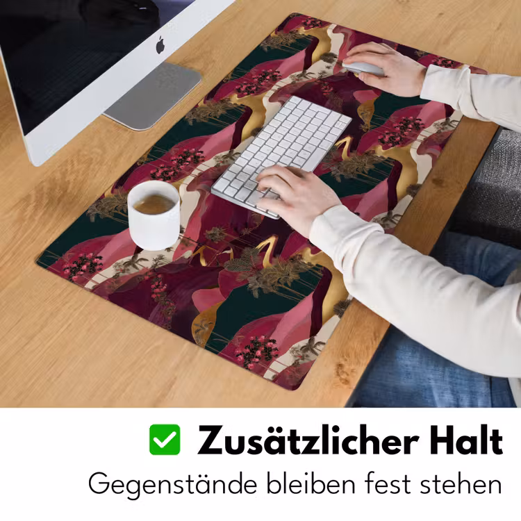 Magisch - Palmbomen - Goud Muismat XXL klein 681 -ysfeer3_duits