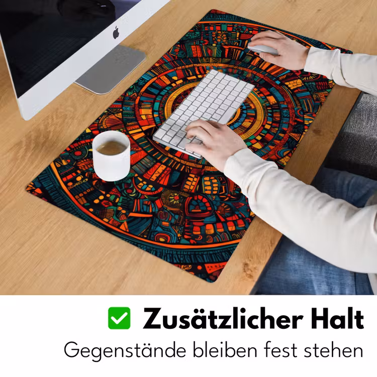 Mandala - Cirkels - Patronen Muismat XXL klein -ysfeer3_duits