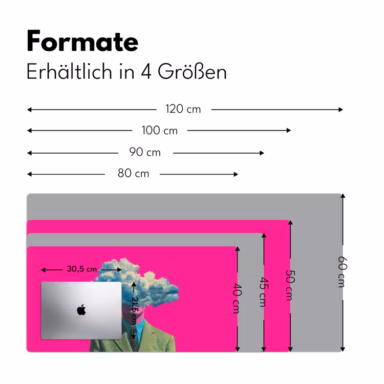 Man - Pak - Wolk - Roze Muismat XXL klein -ysfeer5_duits