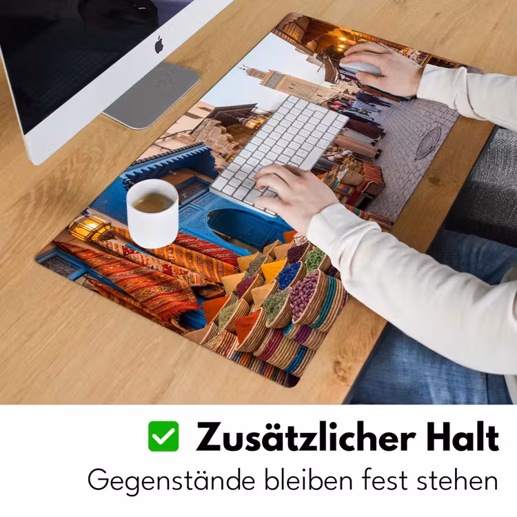 Schreibtischunterlage - Markt – Orientalisch – Farbenfroh - Markt - Oosters - Kleurrijk Muismat XXL klein
