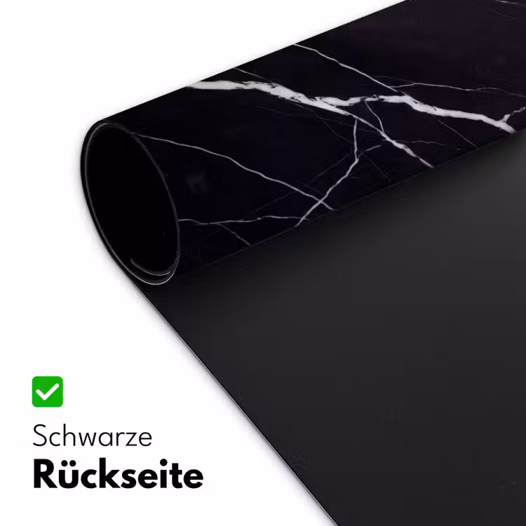 Marmer - Patroon - Abstract - Modern - Zwart Muismat XXL klein -ysfeer2_duits