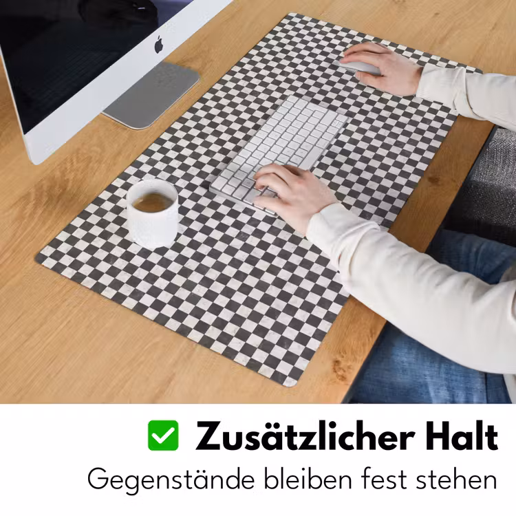 Marmer - Patroon - Grijs Muismat XXL klein 681 -ysfeer3_duits