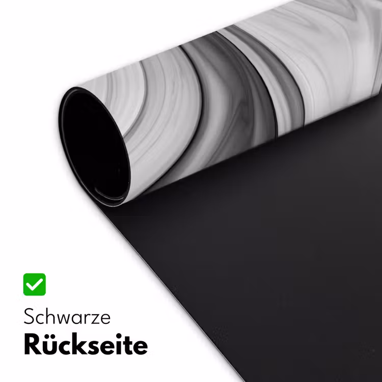 Marmer - Patronen - Grijs - Marmerlook - Zwart Muismat XXL klein -ysfeer2_duits