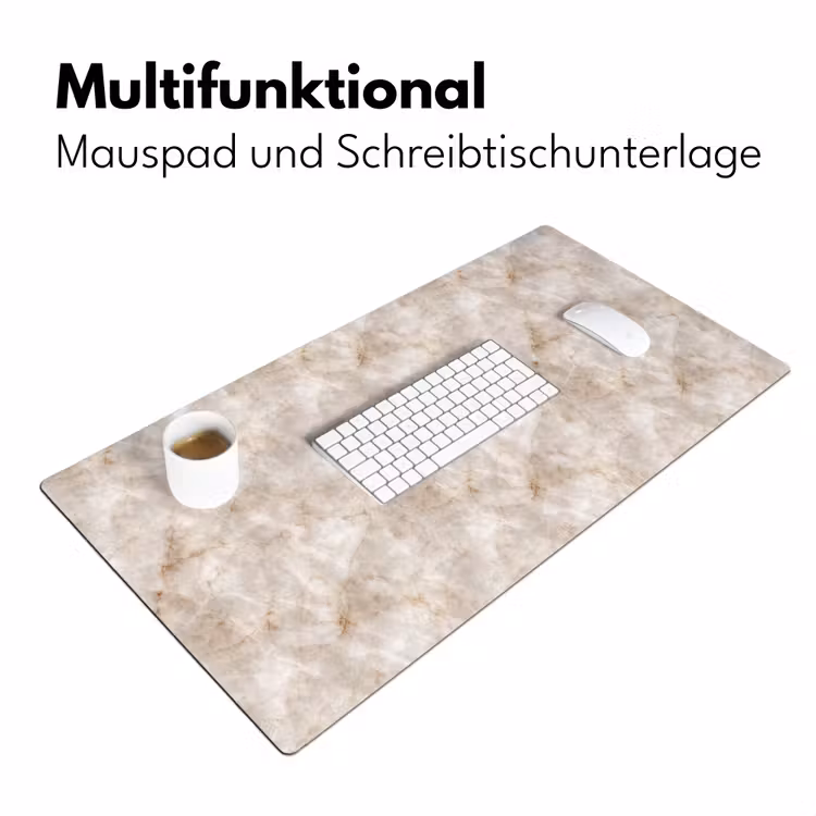 Marmer - Patroon - Klassiek Muismat XXL klein 681 -ysfeer4_duits