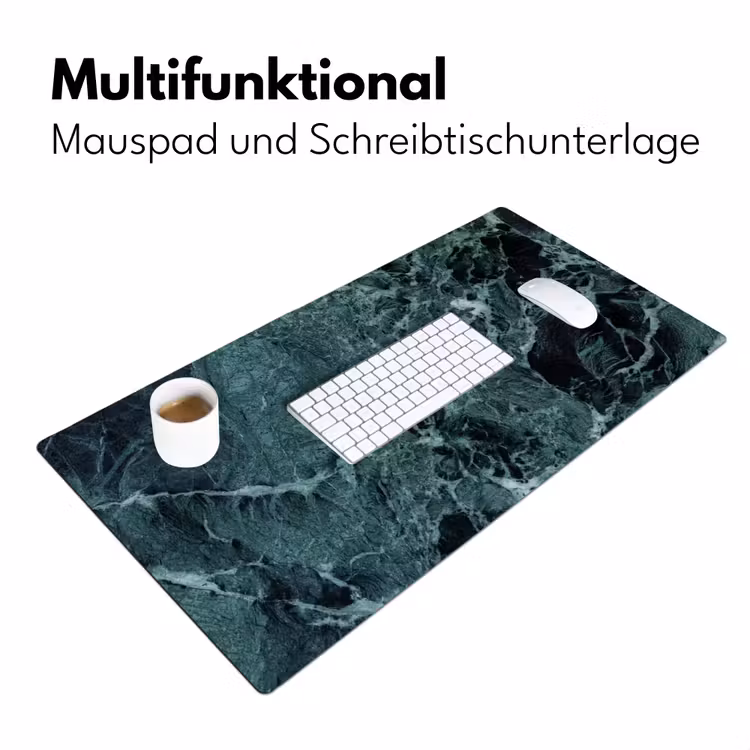 Marmer - Steen - Textuur - Marmerlook - Design Muismat XXL klein -ysfeer4_duits