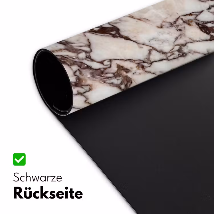 Marmer - Textuur - Abstract - Wit - Bruin Muismat XXL klein -ysfeer2_duits