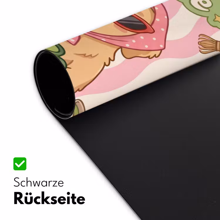 Matcha - Hond - Roze - Groen Muismat XXL klein -ysfeer2_duits
