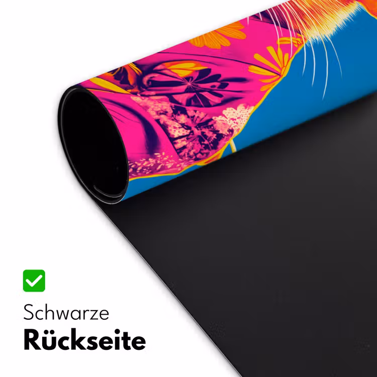 Muis - Kimono - Bloemen - Blauw Muismat XXL klein -ysfeer2_duits