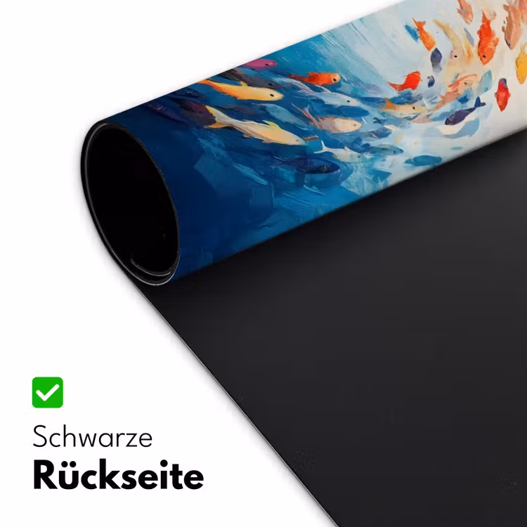 Zee - Vissen - Kleurrijk - Dynamisch Muismat XXL klein -ysfeer2_duits