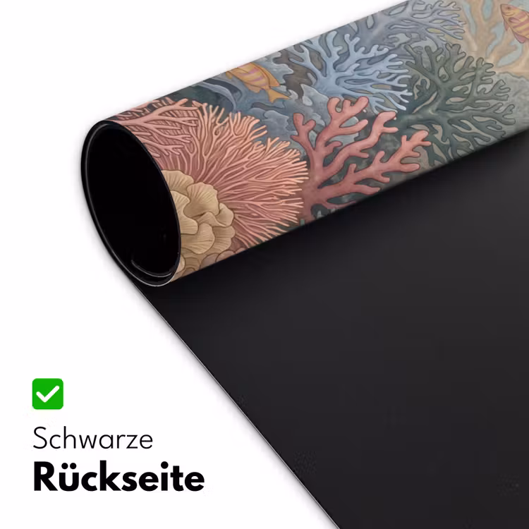 Zee - Koraal - Vis - Natuur - Kleurrijk Muismat XXL klein -ysfeer2_duits