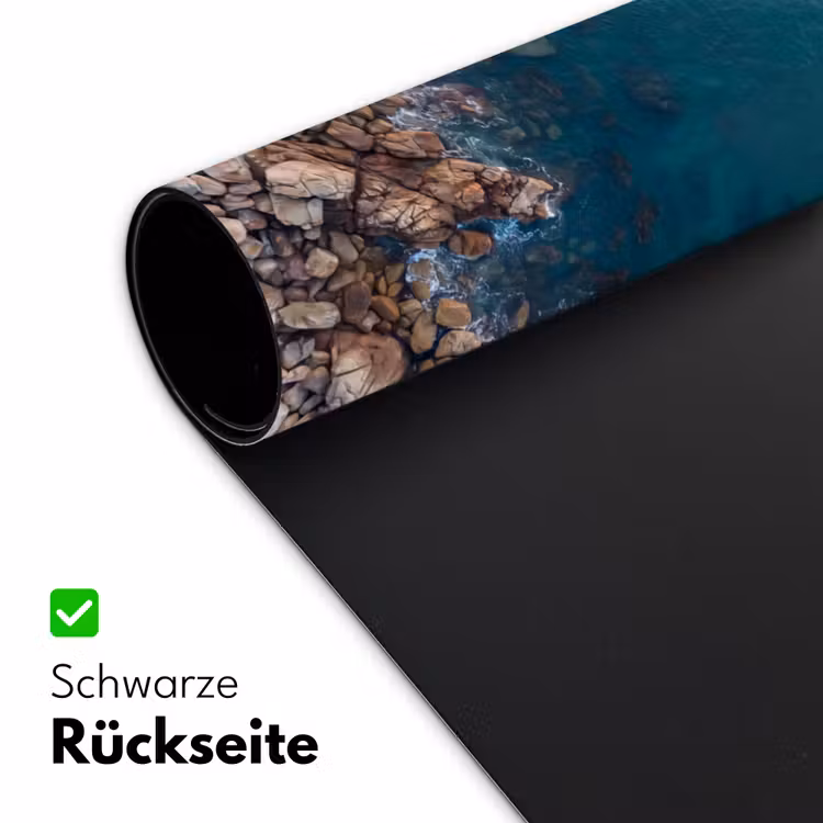 Zee - Kustlijn - Natuur - Abstract - Blauw Muismat XXL klein -ysfeer2_duits