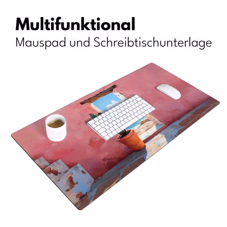 Zee - Roze - Cactus Muismat XXL klein -ysfeer4_duits