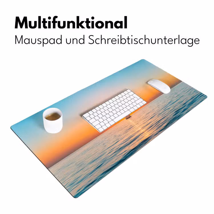 Zee - Zeilboot - Zonsondergang Muismat XXL klein -ysfeer4_duits