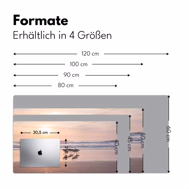 Zee - Vogels - Strand Muismat XXL klein -ysfeer5_duits