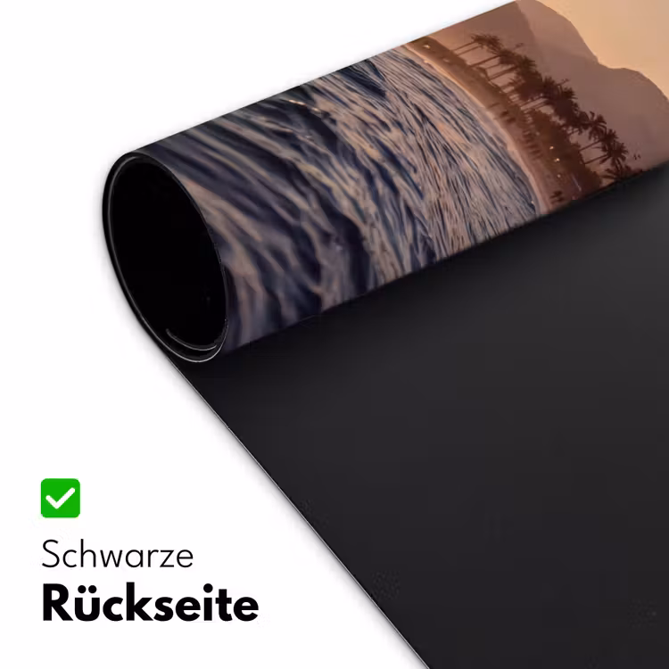 Schreibtischunterlage - Meer – Wellen – Sonnenuntergang – Küste – Gold — 2