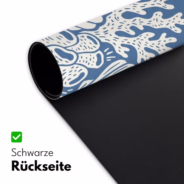 Zeeleven - Koraal - Schelp - Vis - Illustratie - Onderwater Muismat XXL klein -ysfeer2_duits
