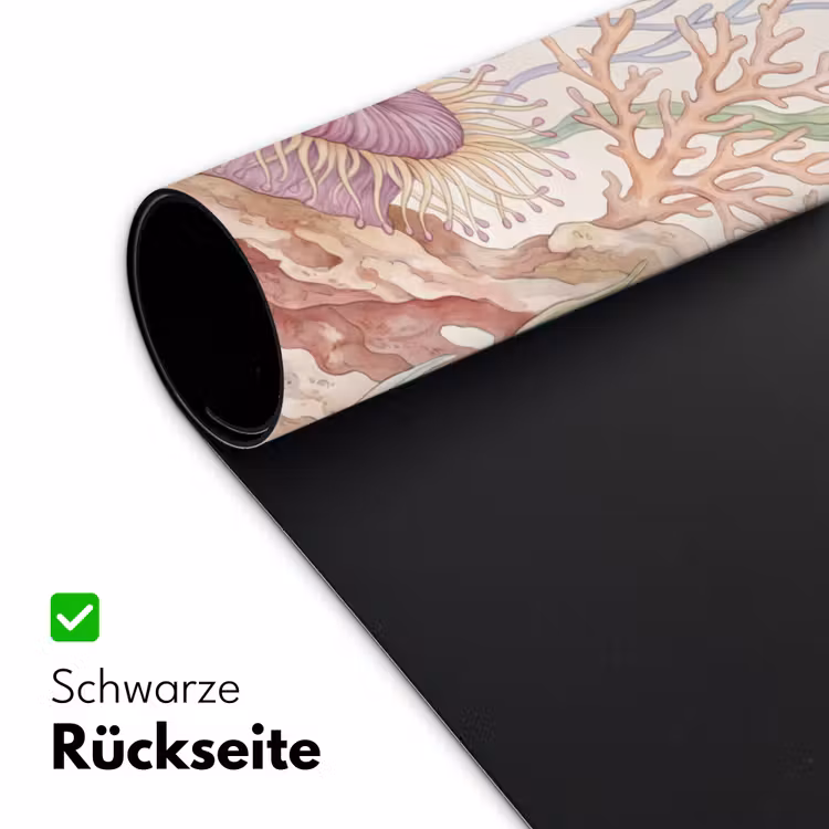 Zeeleven - Koraal - Onderwater - Illustratie - Kleurrijk Muismat XXL klein -ysfeer2_duits