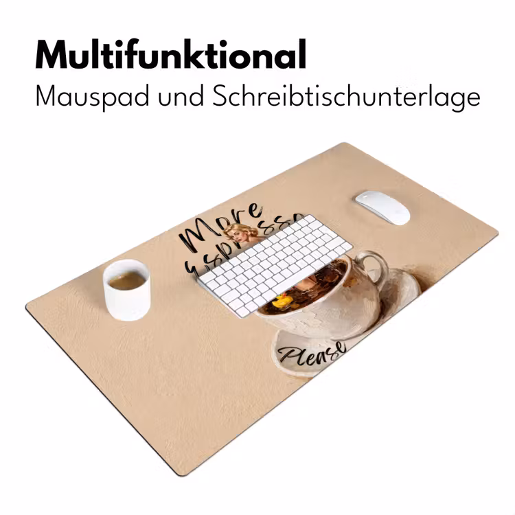 More espresso - Koffie - Eend Muismat XXL klein -ysfeer4_duits