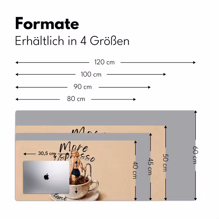 More espresso - Koffie - Eend Muismat XXL klein -ysfeer5_duits
