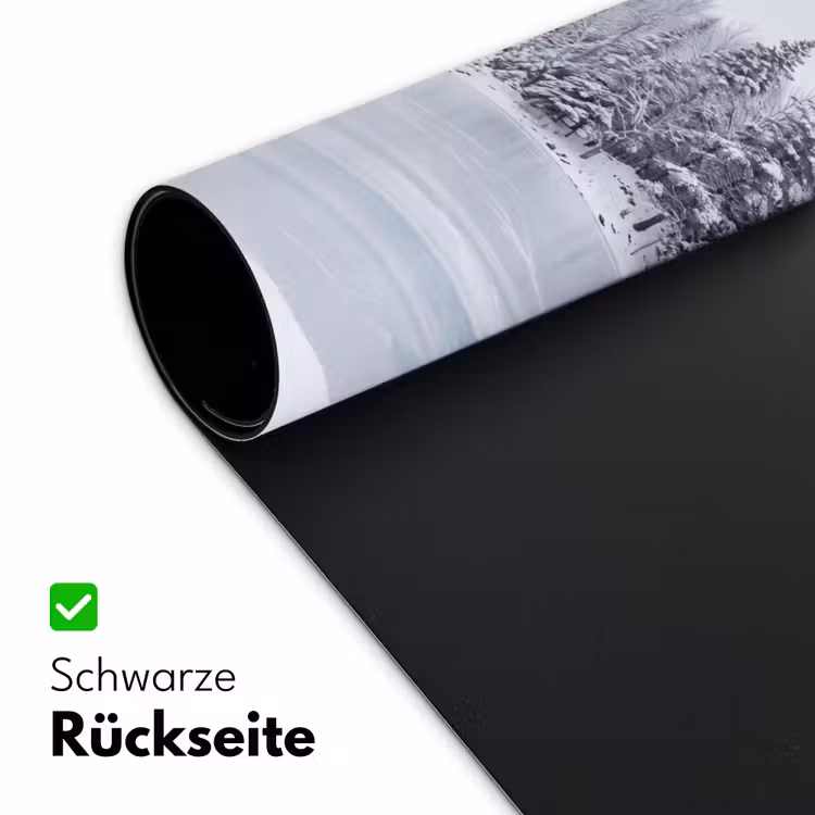 Meer - Dennen - IJs - Winter - Rustgevend Muismat XXL klein -ysfeer2_duits