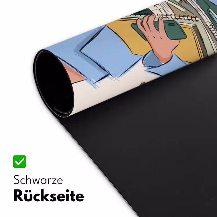 Schreibtischunterlage - Mensch – Bürobedarf – Arbeit – Modern - Mens - Kantoorartikelen - Werk - Modern Muismat XXL klein