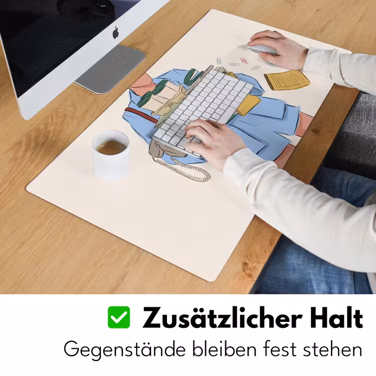 Schreibtischunterlage - Mensch – Bürobedarf – Arbeit – Modern - Mens - Kantoorartikelen - Werk - Modern Muismat XXL klein