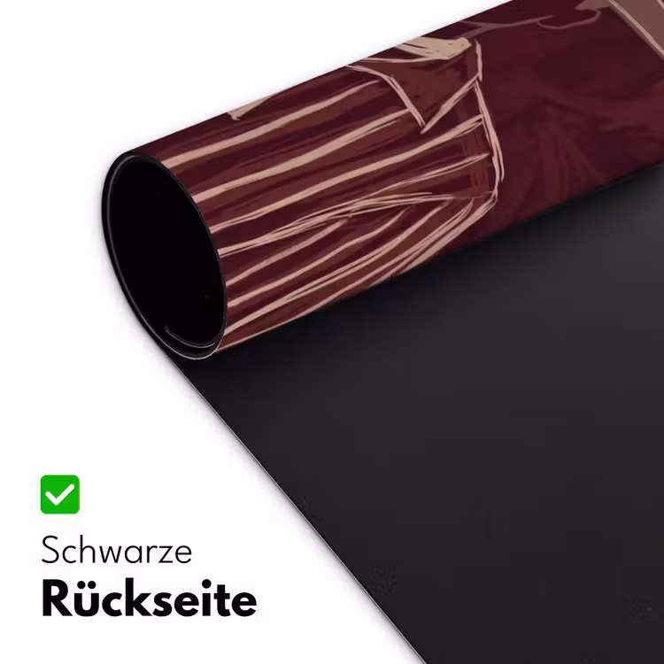 Schreibtischunterlage - Mensch – Hut – Cocktail – Abstrakt – Braun - Mens - Hoed - Cocktail - Abstract - Bruin Muismat XXL klein