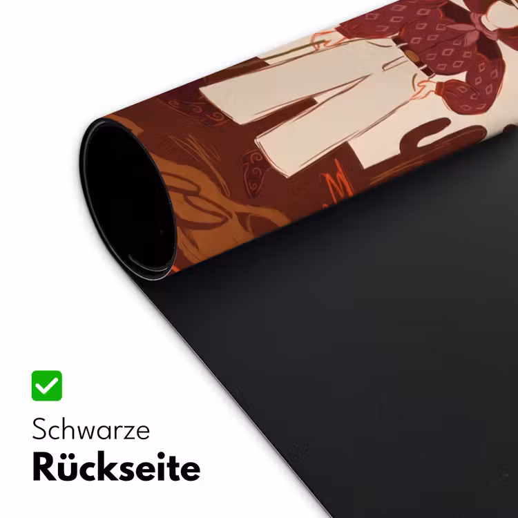 Schreibtischunterlage - Menschen – Cowboykleidung – Westernstil – Illustration – Braun - Mensen - Cowboykleding - Westerse stijl - Illustratie - Bruin Muismat XXL klein