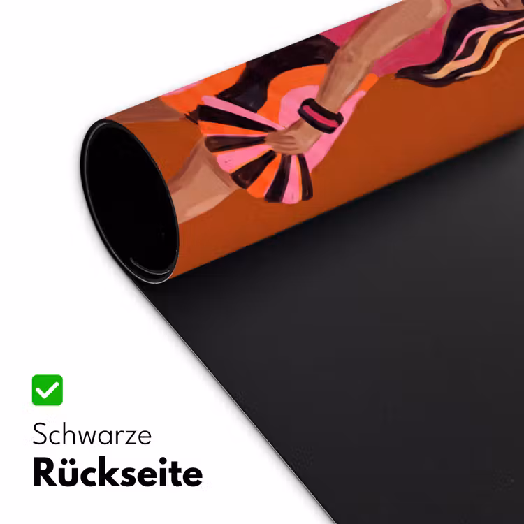 Schreibtischunterlage - Menschen – Duo – Mode – Illustration – Farbenfroh - Mensen - Duo - Mode - Illustratie - Kleurrijk Muismat XXL klein
