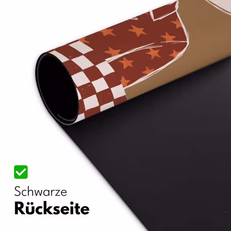 Schreibtischunterlage - Menschen – Hut – Cocktail – Abstrakt – Modern - Mensen - Hoed - Cocktail - Abstract - Modern Muismat XXL klein