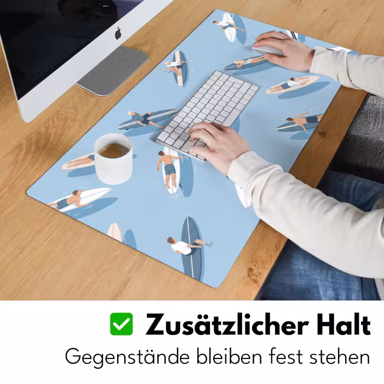 Schreibtischunterlage - Menschen – Surfen – Wasser – Sommer – Illustration — 3