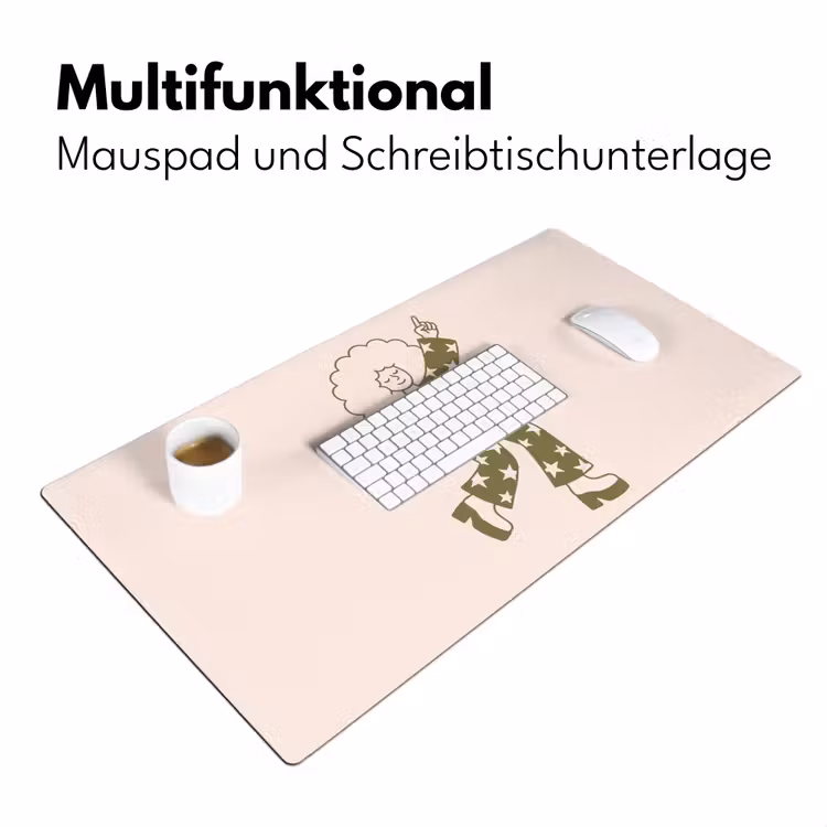 Schreibtischunterlage - Menschen – Tanzen – Party – Vintage – Grün - Mensen - Dansend - Feest - Vintage - Groen Muismat XXL klein
