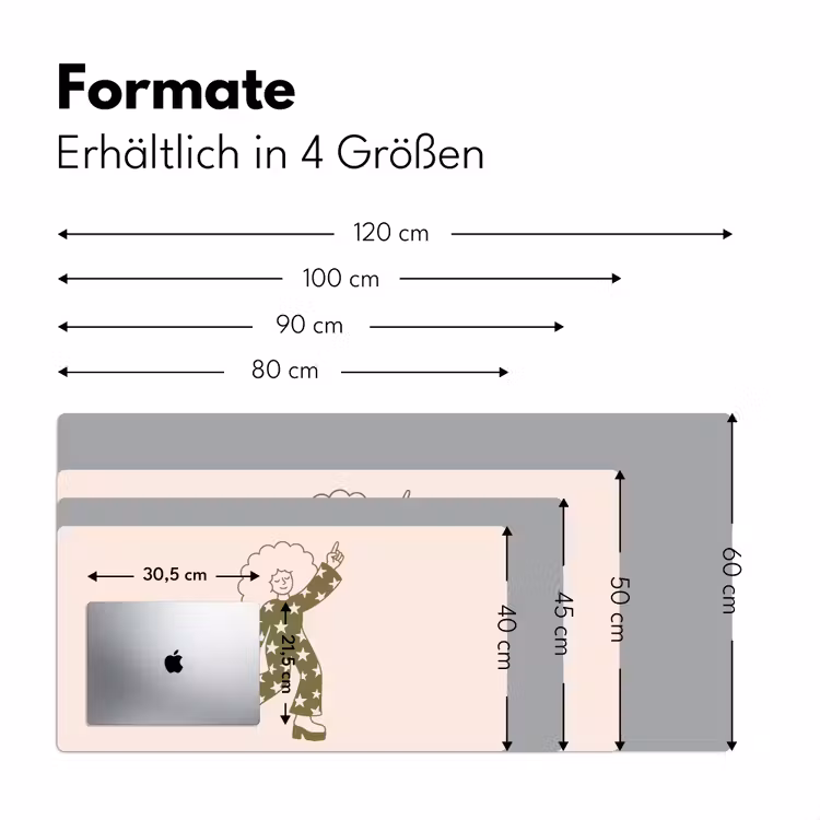 Schreibtischunterlage - Menschen – Tanzen – Party – Vintage – Grün - Mensen - Dansend - Feest - Vintage - Groen Muismat XXL klein