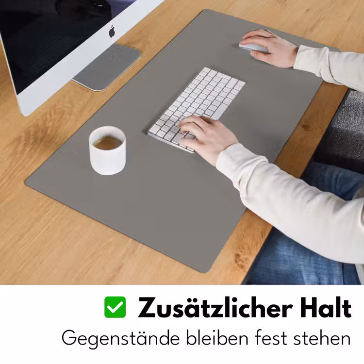 Mineral - Grey - Grijs Muismat XXL klein 681 -ysfeer3_duits