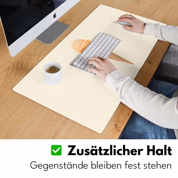 Minimalistisch - Schepijs - Hoorntje - Beige Muismat XXL klein -ysfeer3_duits