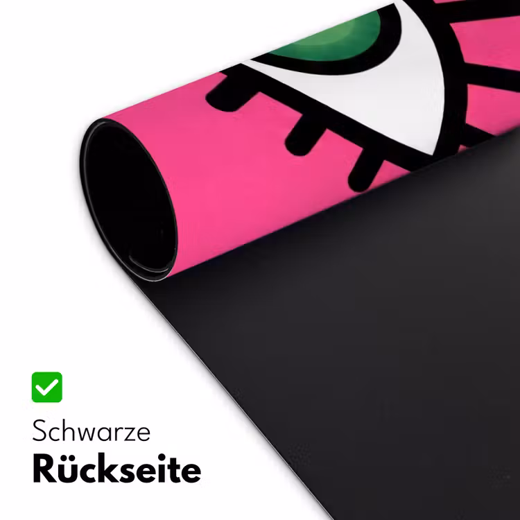 Minimalistisch - Oog - Roze Muismat XXL klein -ysfeer2_duits