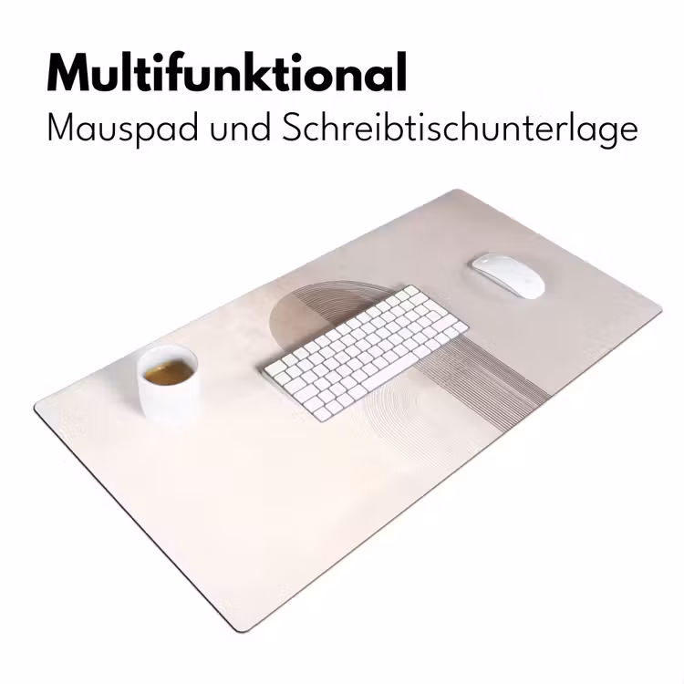 Minimalistisch - Cirkel - Lichtgrijs Muismat XXL klein -ysfeer4_duits