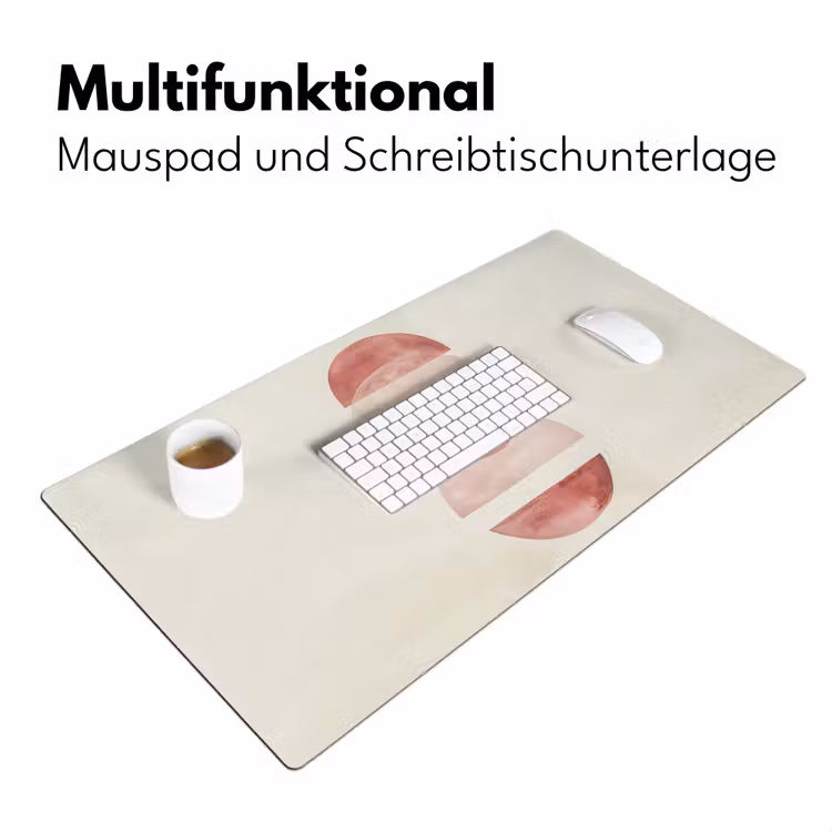 Minimalistisch - Cirkels - Roze Muismat XXL klein -ysfeer4_duits